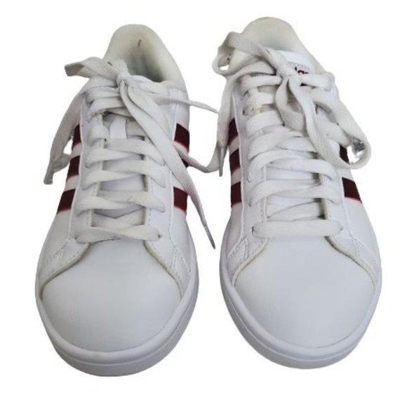 Adidas Big Kids Unisex Cloudfoam Ortholite Advantage Sneaker Red US 6/Big Kids 4 - Picture 5 of 11